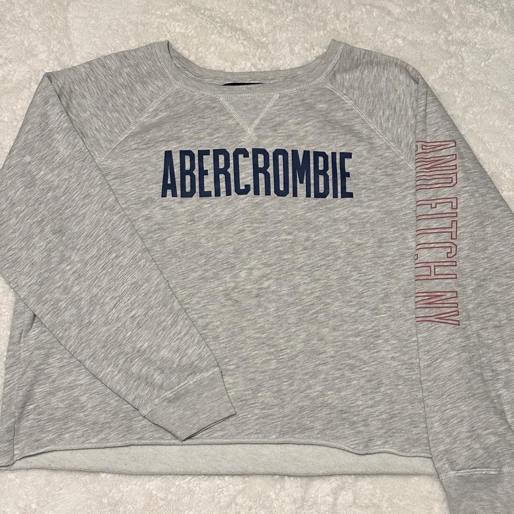 Gray Cropped Long Sleeve